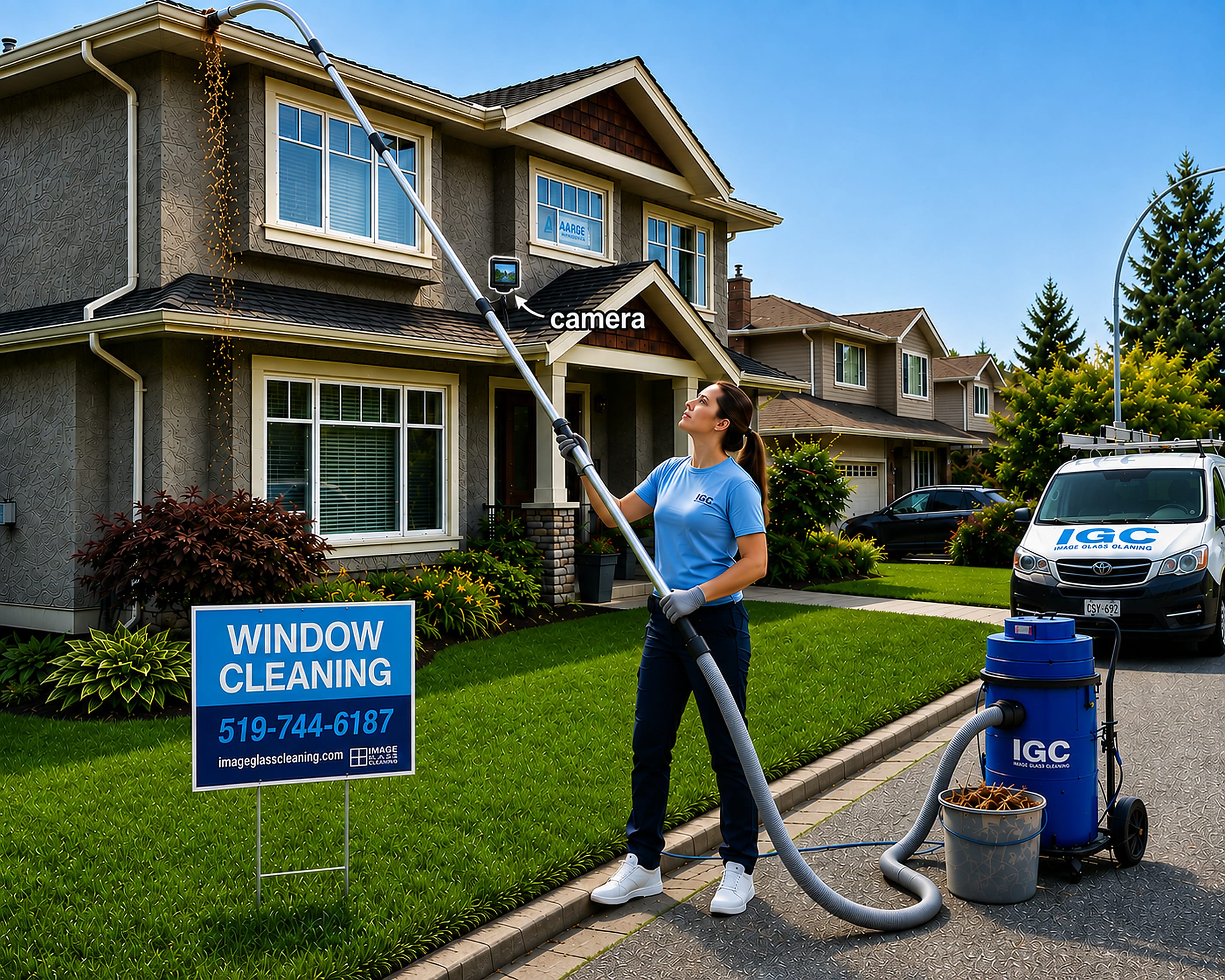 gutter roof top cleaning